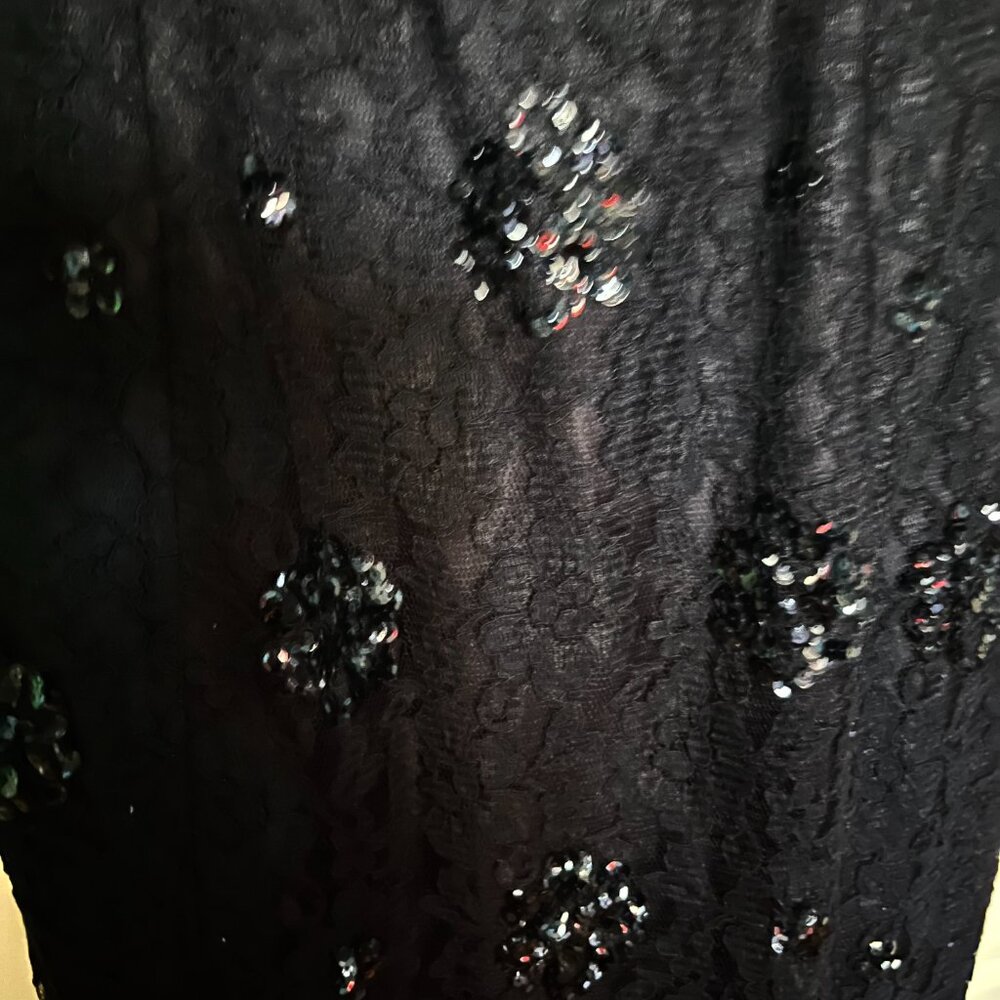 Morton Myles Lace/’Satin’/Sequin Short Coctail Dress* - Picture 3 of 7